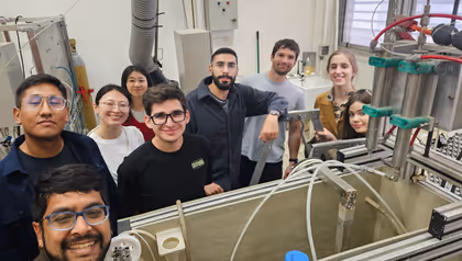 Group of people in a lab